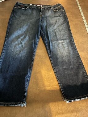 Baby Phat womens Relaxed-Fit Dark Blue Jeans